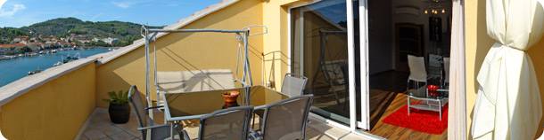 Apartments in Vela Luka on Korcula Island, Croatia