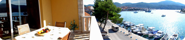 Apartments in Vela Luka on Korcula Island, Croatia