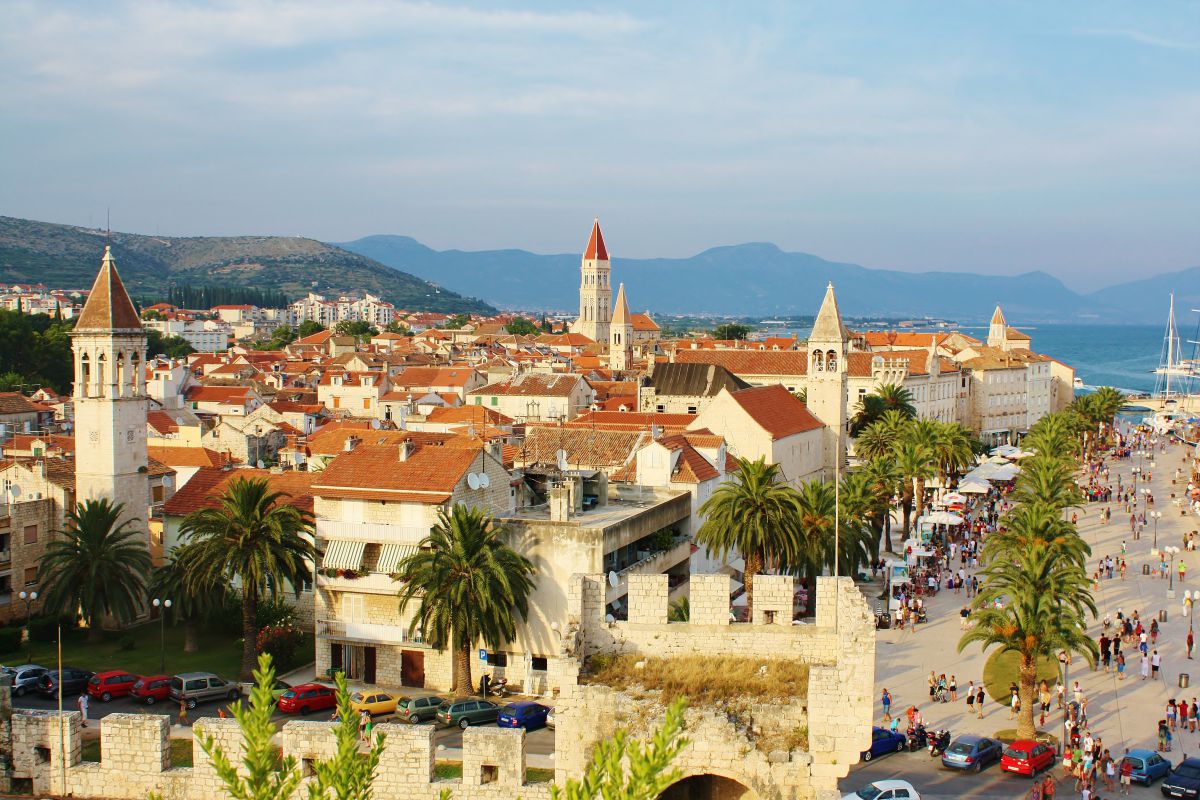 Panormaic view of Trogir town