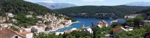 Overview of Brac Island in Croatia