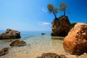 Scenic view of the sea in Croatia