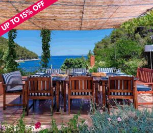 Hvar Island Beachfront Villa Sleeps 10-12