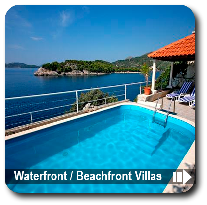 croatia waterfront beach villas houses